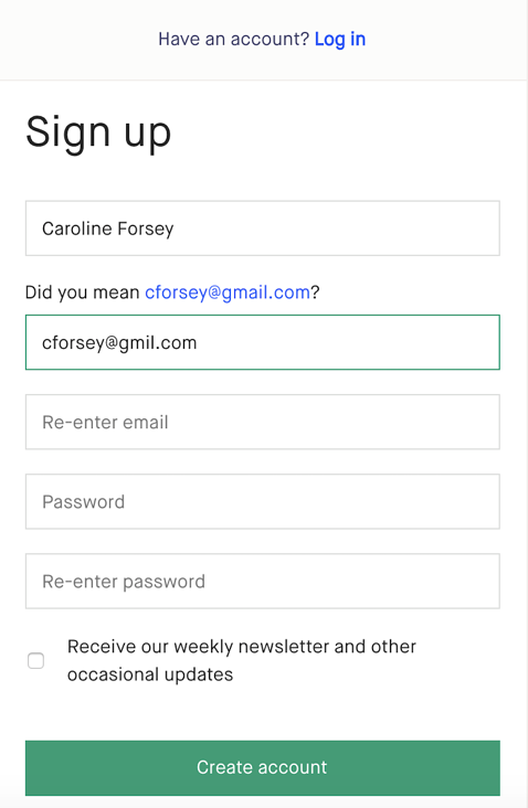 submits a form