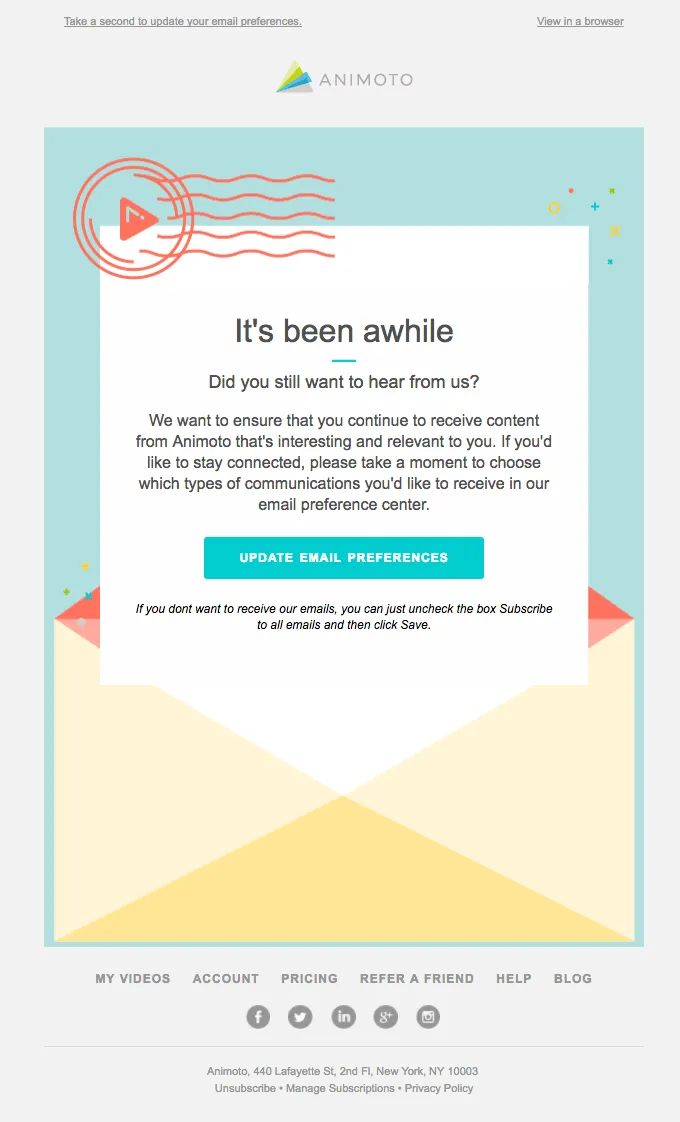 Reactivation Email